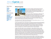 Tablet Screenshot of aboutcyprus.com